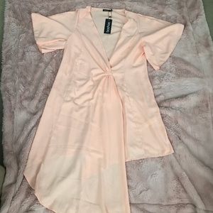 Boohoo plus wrap dress